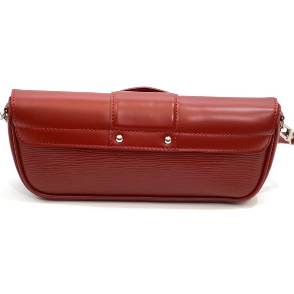 Louis Vuitton Montaigne Epi Red Clutch Bag - Picture 2 of 8